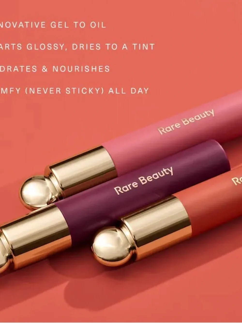 Rare Beauty Tinted Lip Oil in Happy, NIB